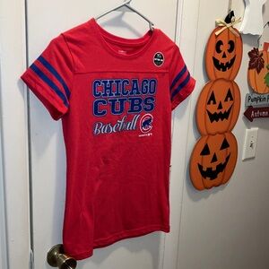 Chicago Cubs Kids Red Baseball Tee Girls Size XL 14-16 New
